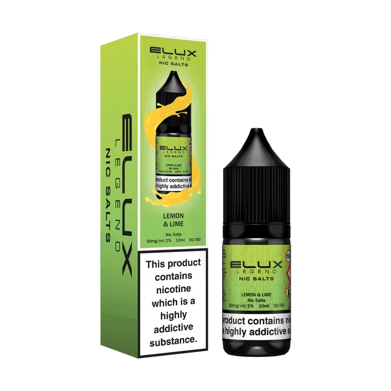 LEMON & LIME 10ML NIC SALT BY ELUX LEGEND 10MG(1%) | 20MG(2%)