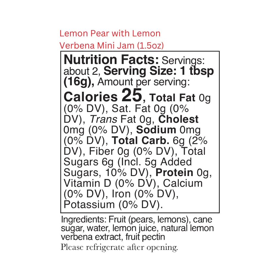 Lemon Pear with Lemon Verbena
