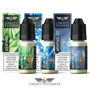 LIBERTY FLIGHTS XO - MENTHOL FLAVOURS - 10 X 10ML OFFER