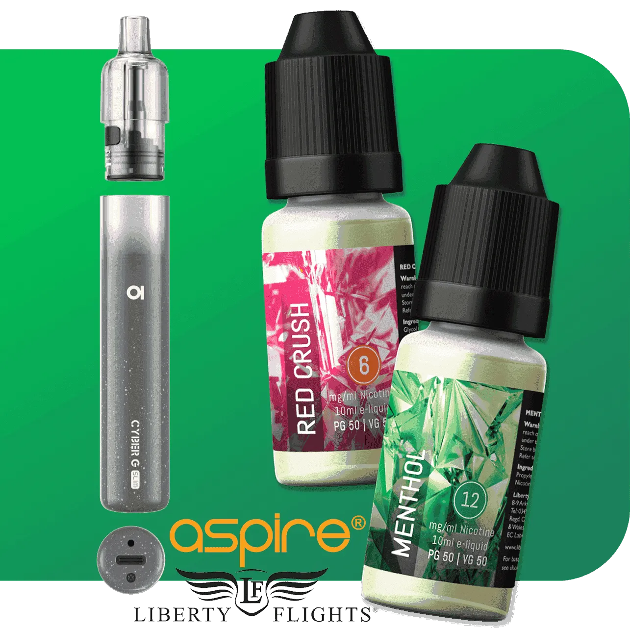 LIBERTY FLIGHTS XO - MENTHOL FLAVOURS - 3 X 10ML OFFER