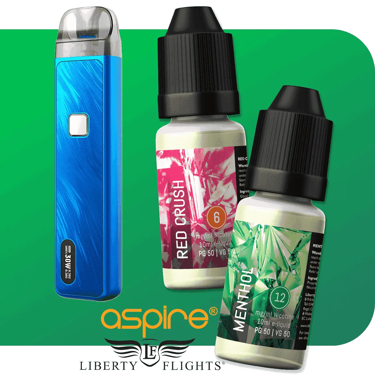 LIBERTY FLIGHTS XO - MENTHOL FLAVOURS - 4 X 10ML OFFER