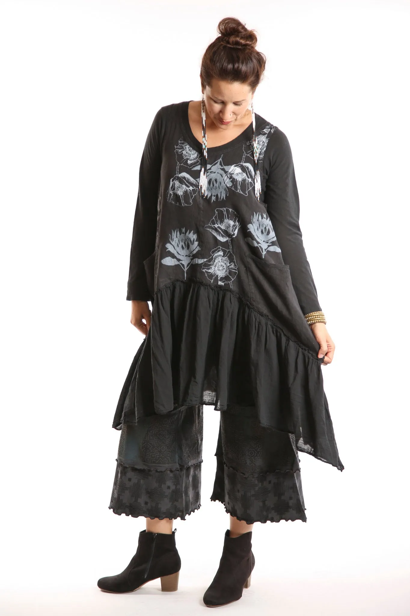 Lightweight A-Line Tee 1211 Black