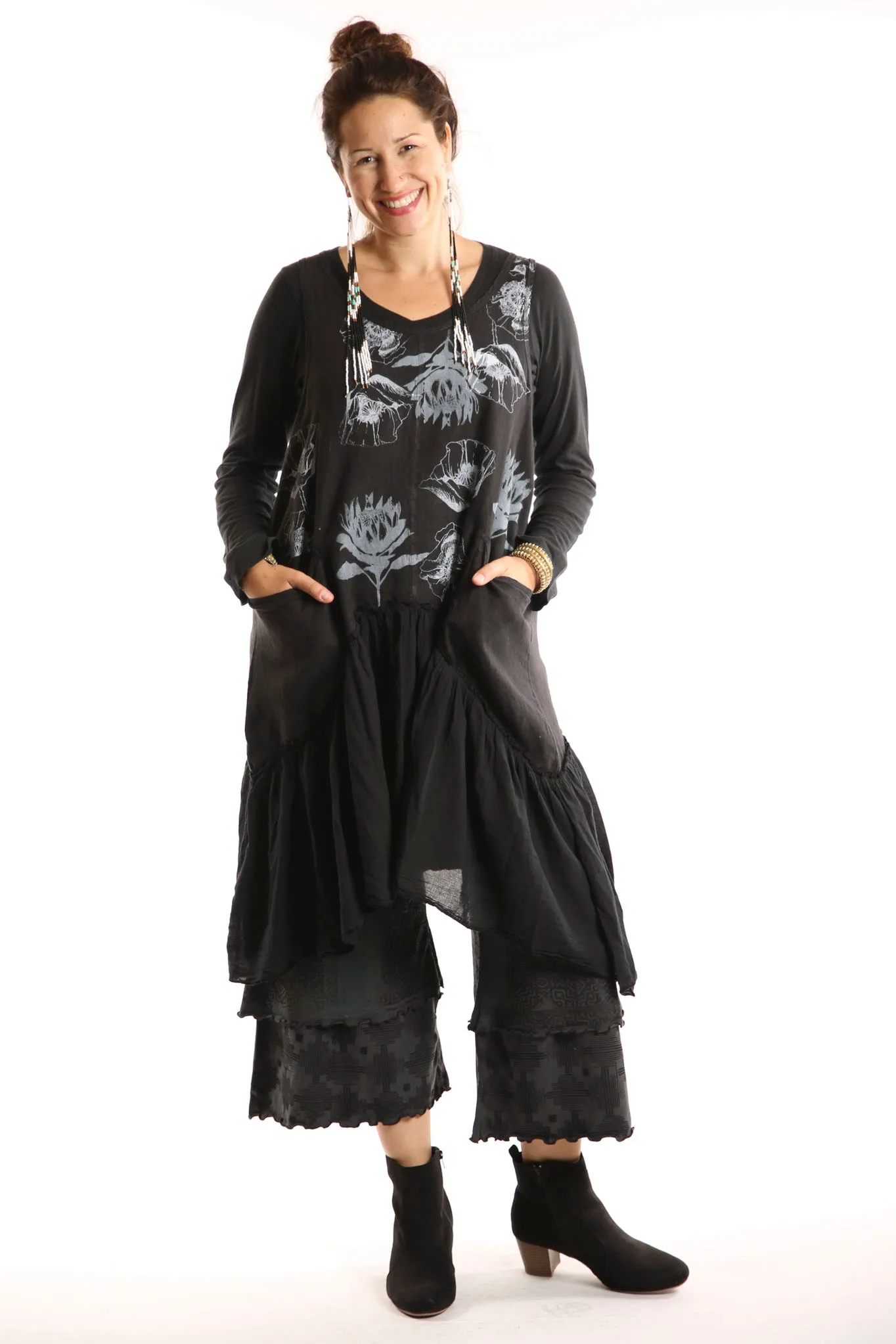 Lightweight A-Line Tee 1211 Black