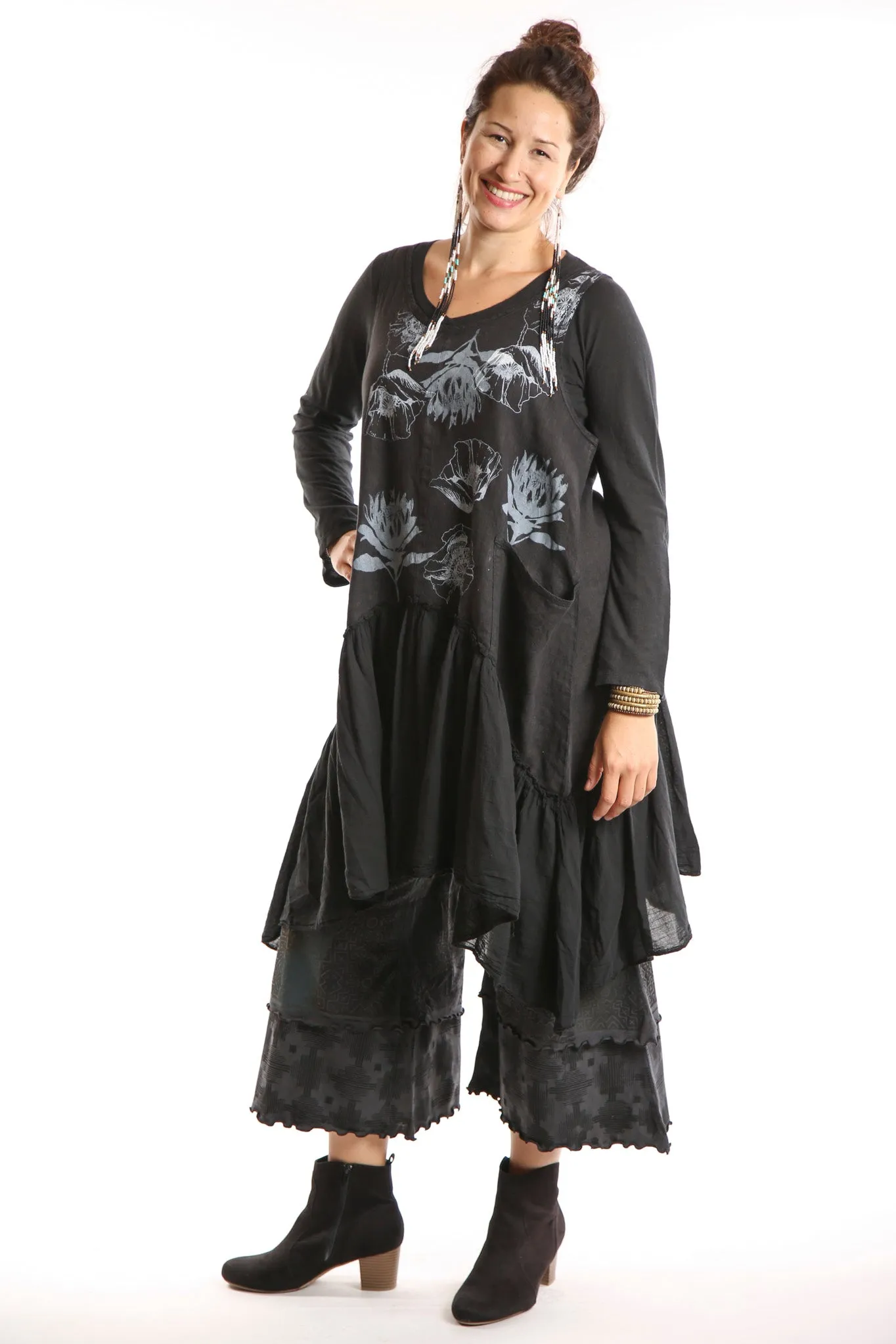 Lightweight A-Line Tee 1211 Black