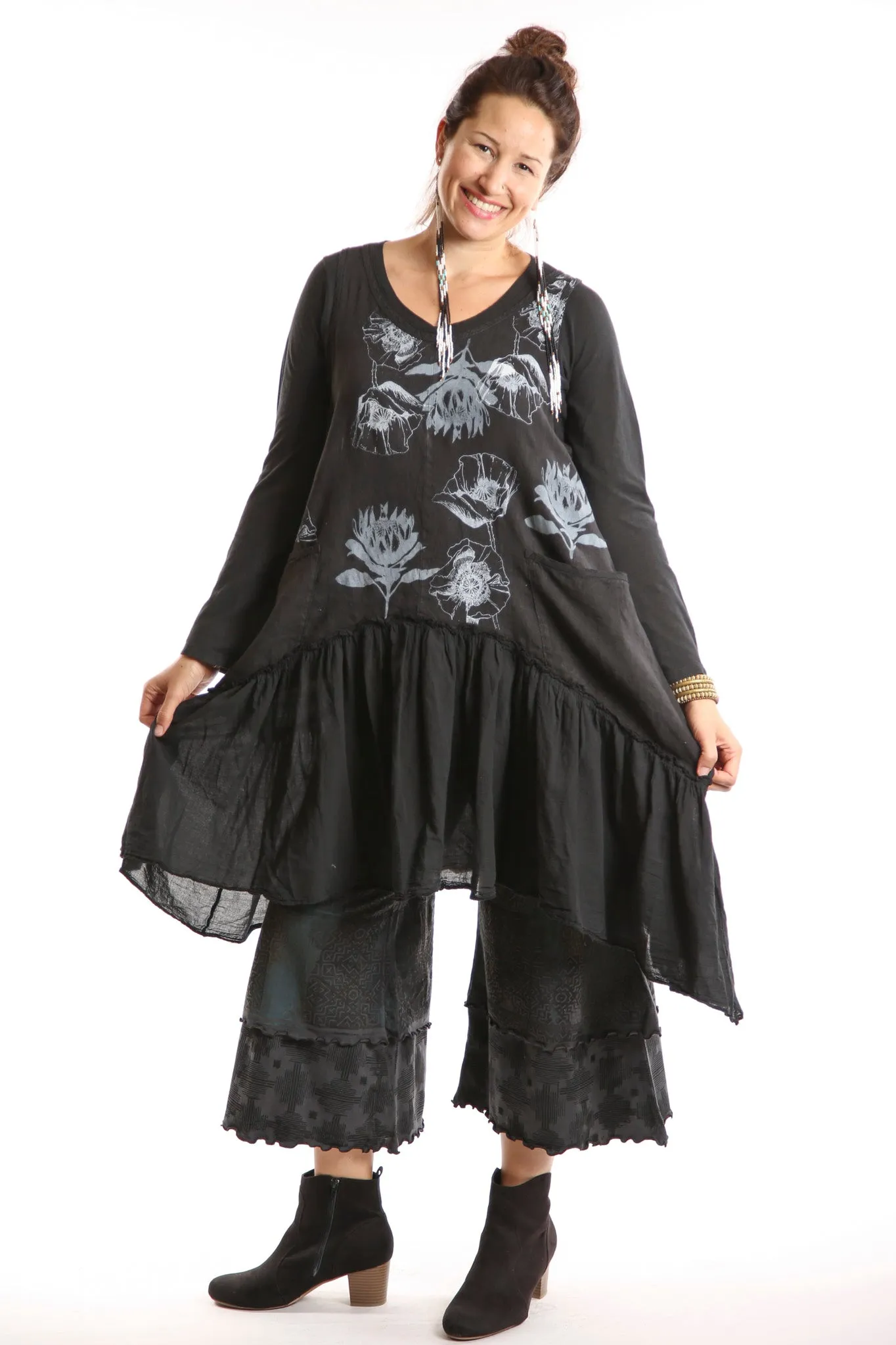 Lightweight A-Line Tee 1211 Black