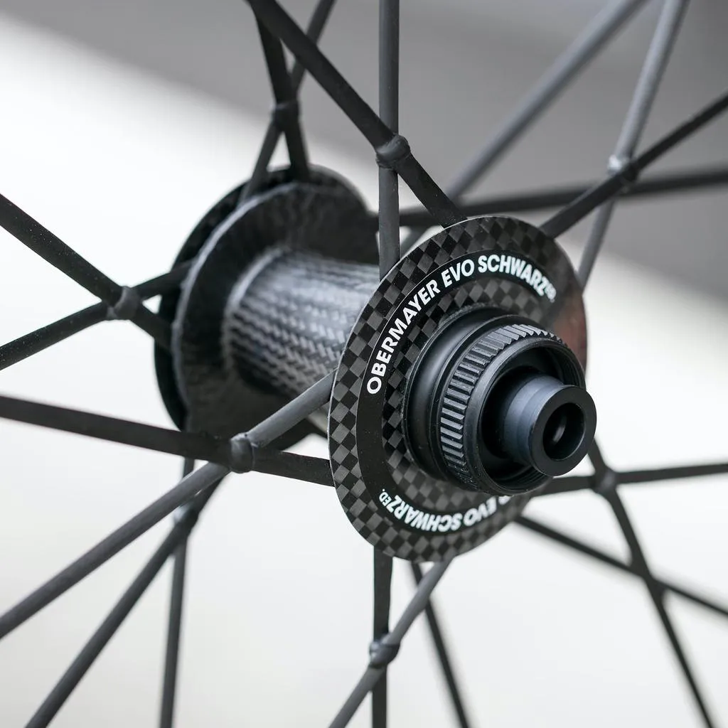 Lightweight OBERMAYER EVO Clincher Disc Brake Wheelset - Schwarz Edition