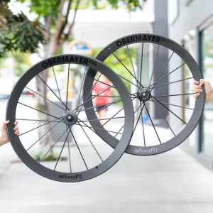 Lightweight OBERMAYER EVO Clincher Disc Brake Wheelset - Schwarz Edition
