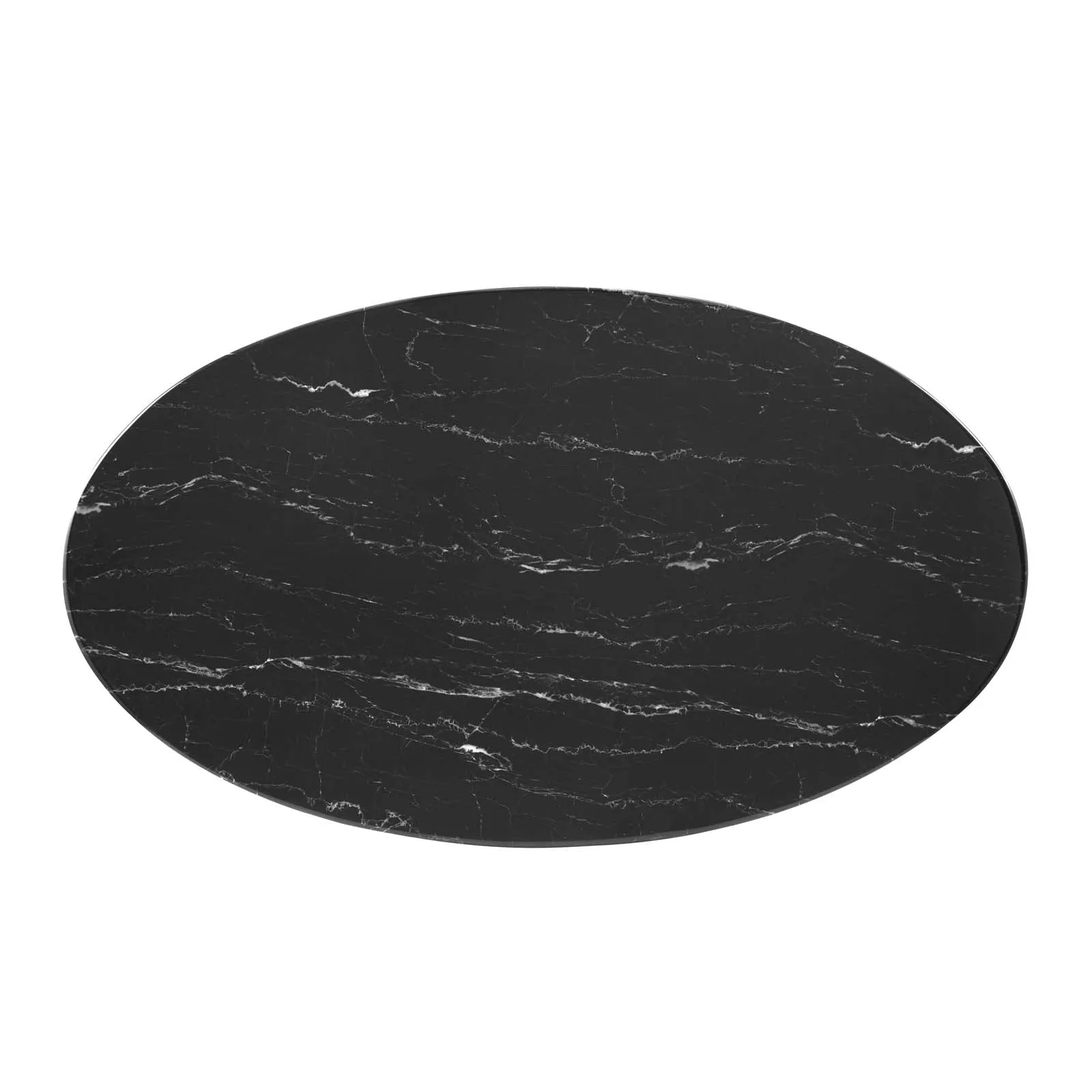 LIPPA OVAL FAUX MARBLE COFFEE TABLE