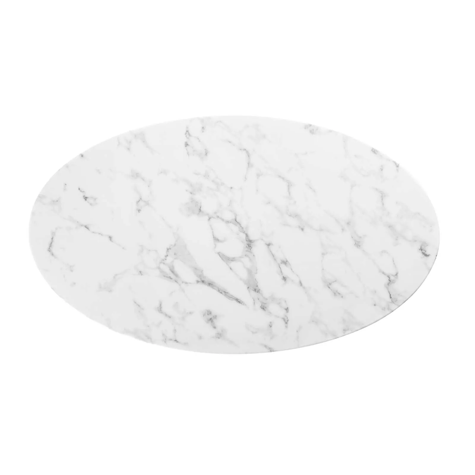 LIPPA OVAL FAUX MARBLE COFFEE TABLE
