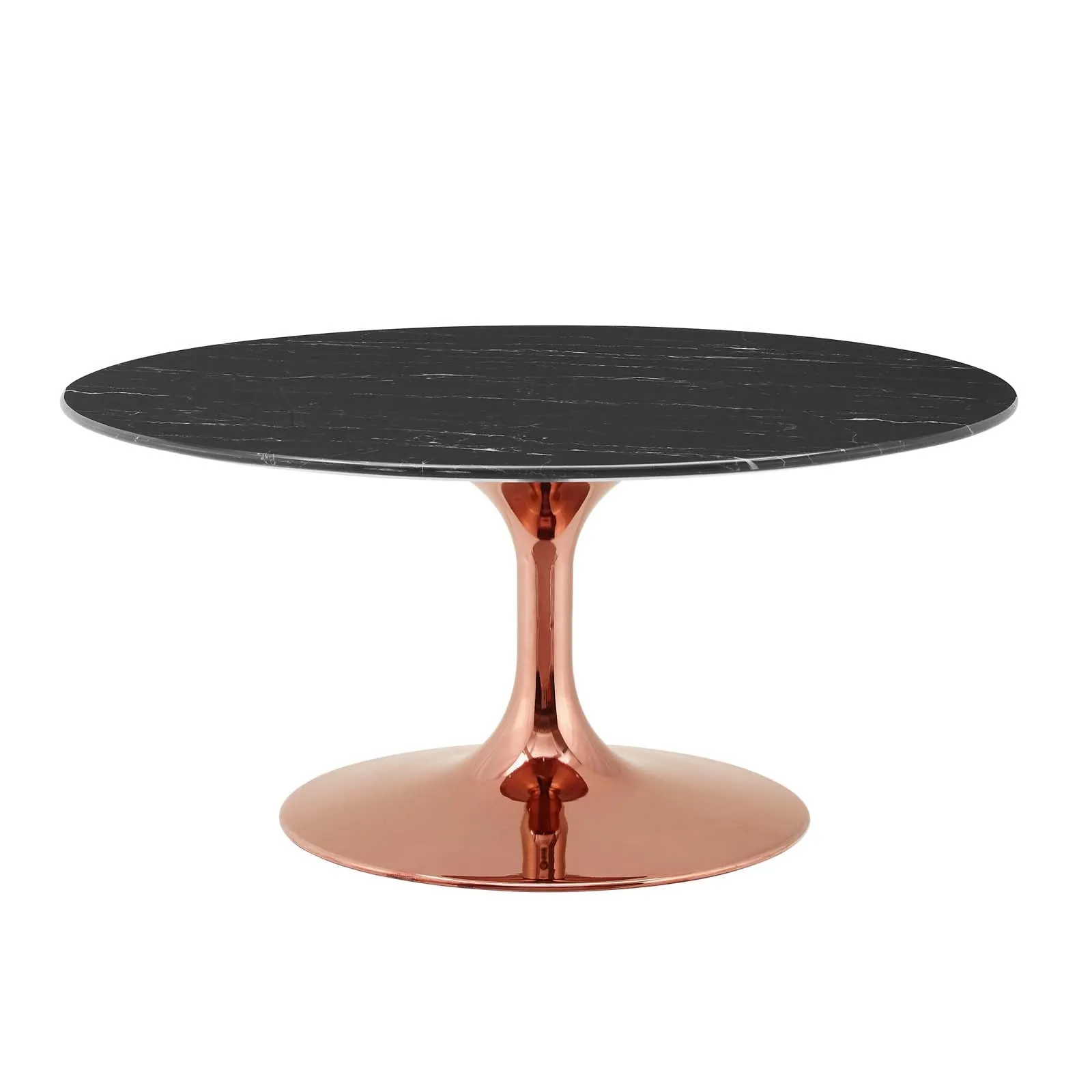 LIPPA ROUND FAUX MARBLE COFFEE TABLE