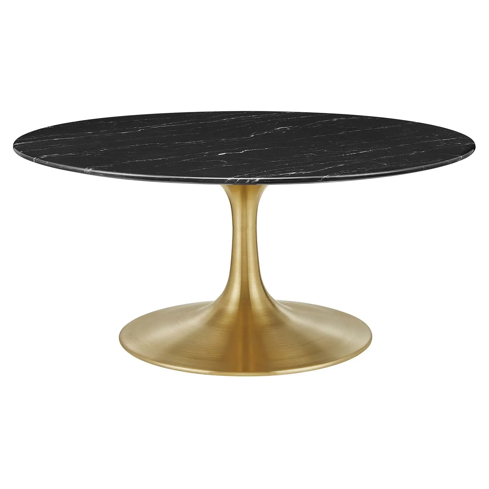 LIPPA ROUND FAUX MARBLE COFFEE TABLE