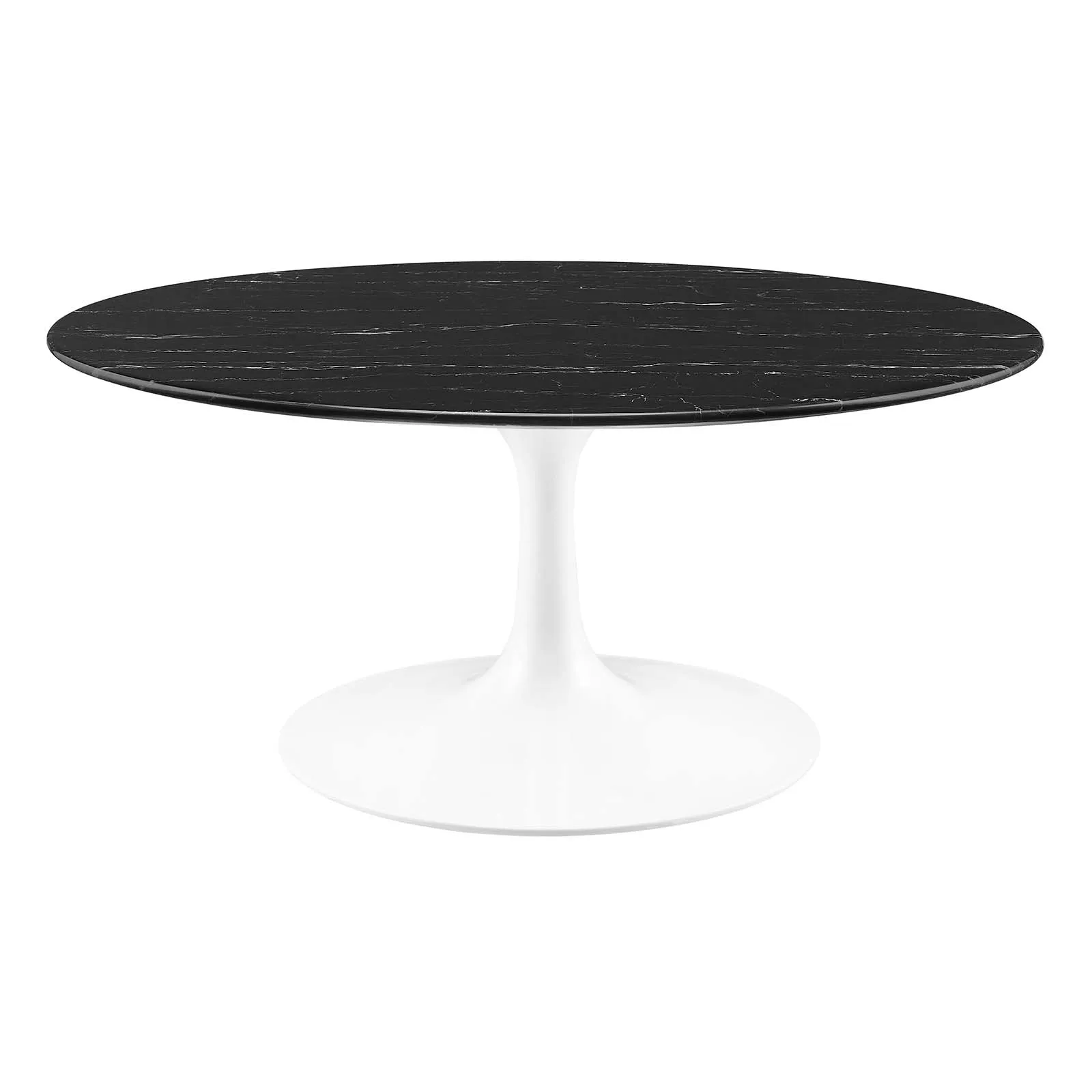 LIPPA ROUND FAUX MARBLE COFFEE TABLE