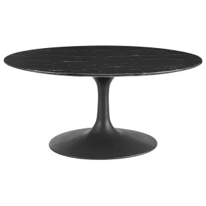 LIPPA ROUND FAUX MARBLE COFFEE TABLE