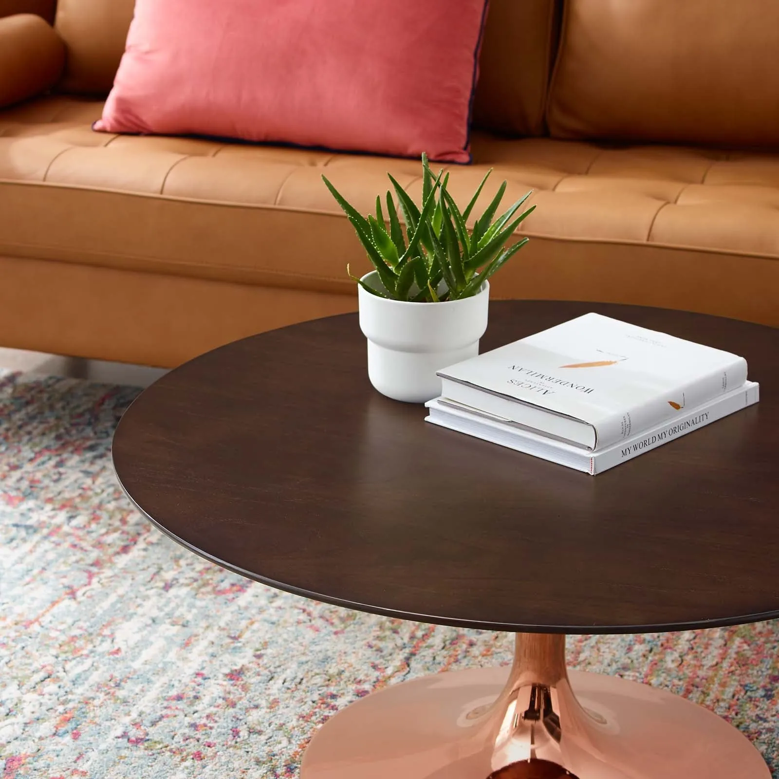 LIPPA ROUND WOOD COFFEE TABLE
