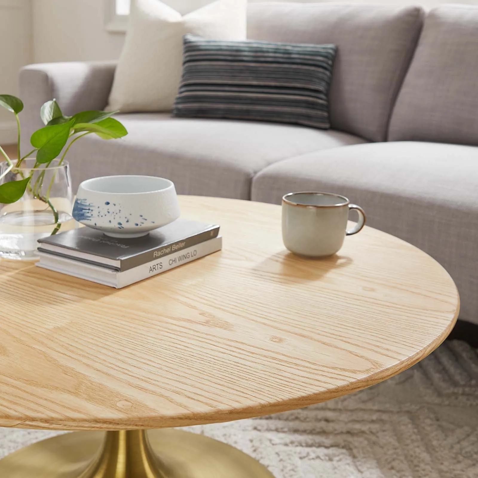 LIPPA ROUND WOOD COFFEE TABLE