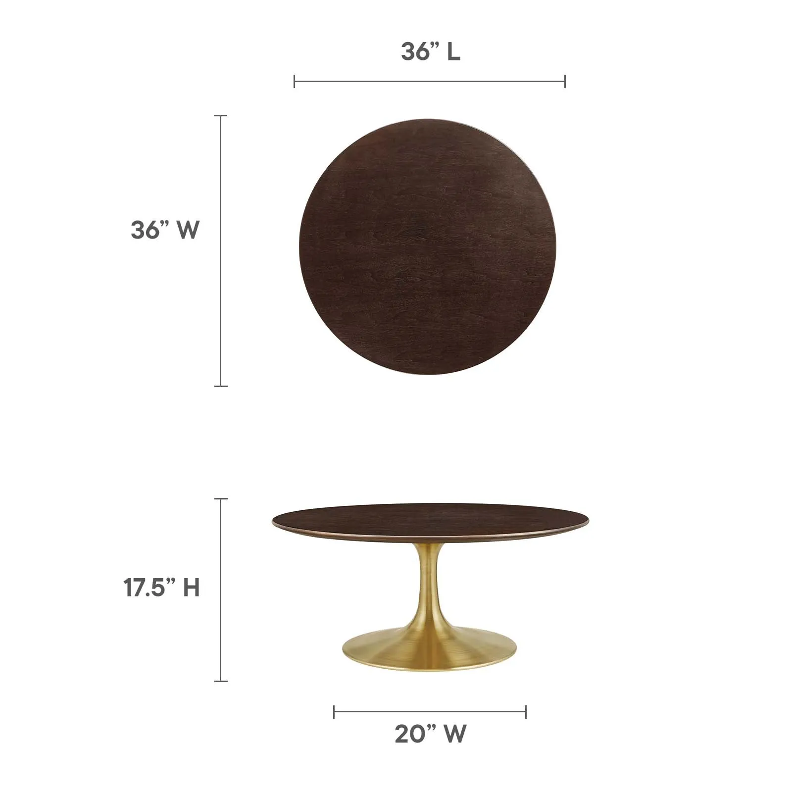 LIPPA ROUND WOOD COFFEE TABLE