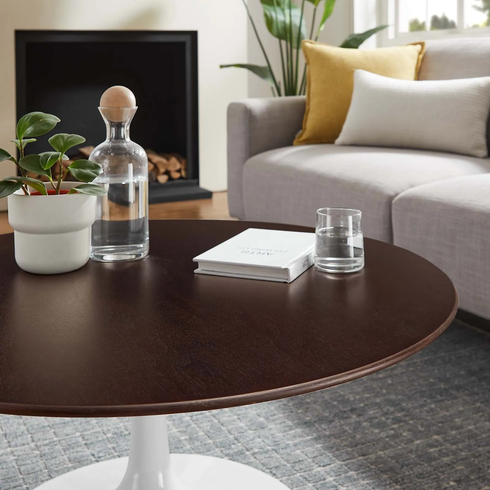 LIPPA ROUND WOOD COFFEE TABLE