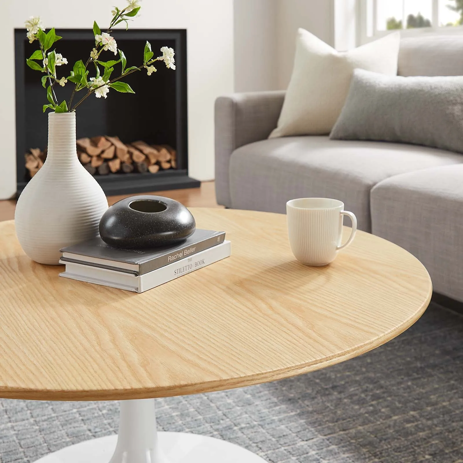 LIPPA ROUND WOOD COFFEE TABLE
