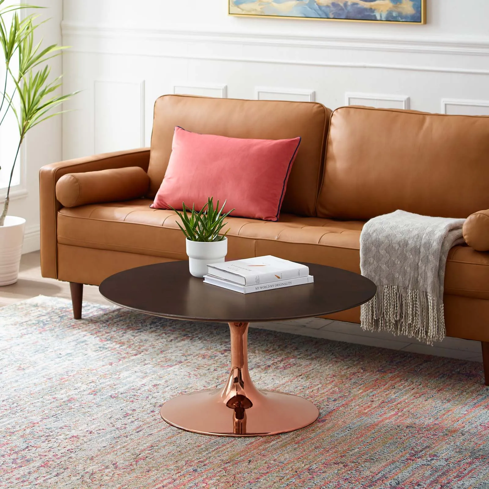 LIPPA ROUND WOOD COFFEE TABLE