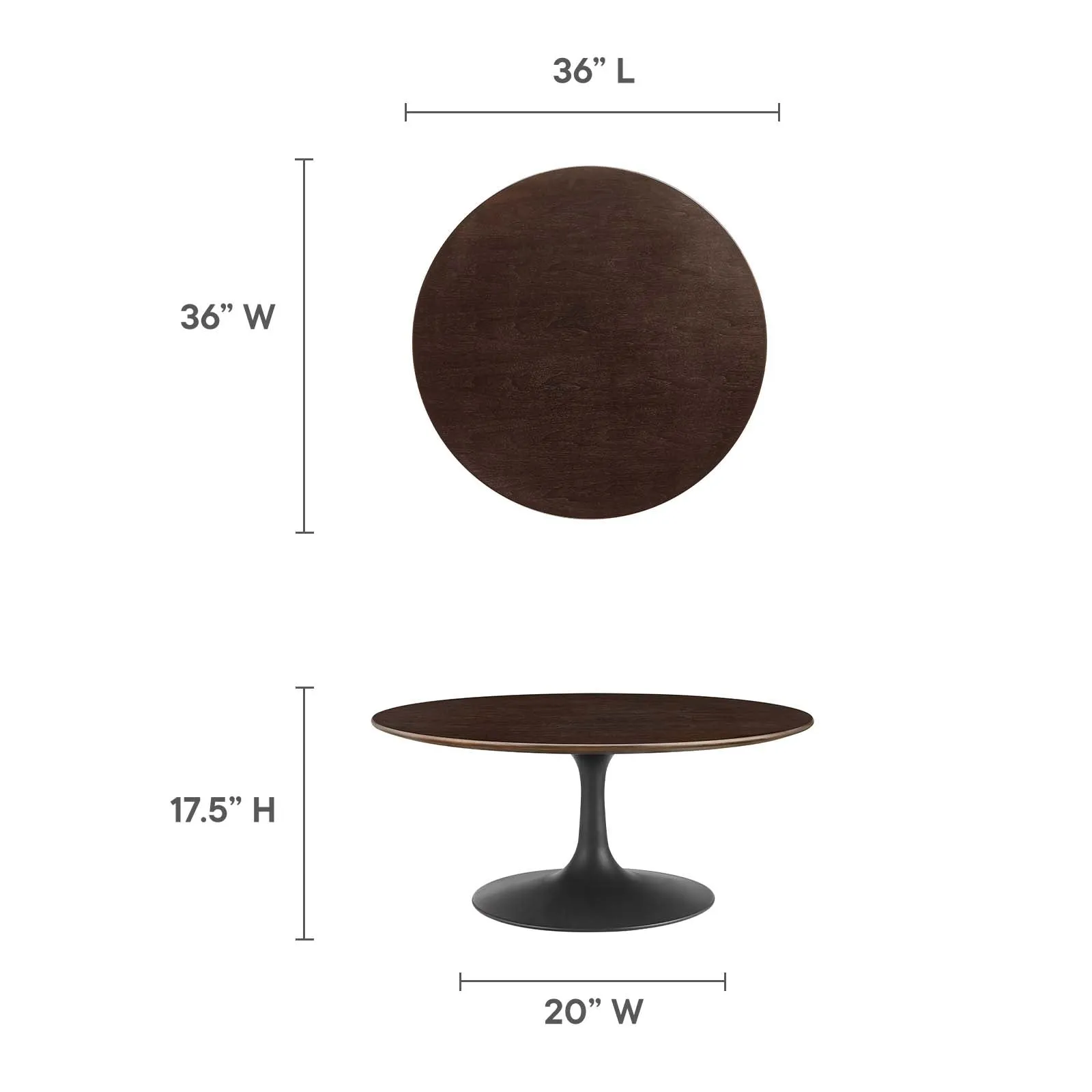 LIPPA ROUND WOOD COFFEE TABLE