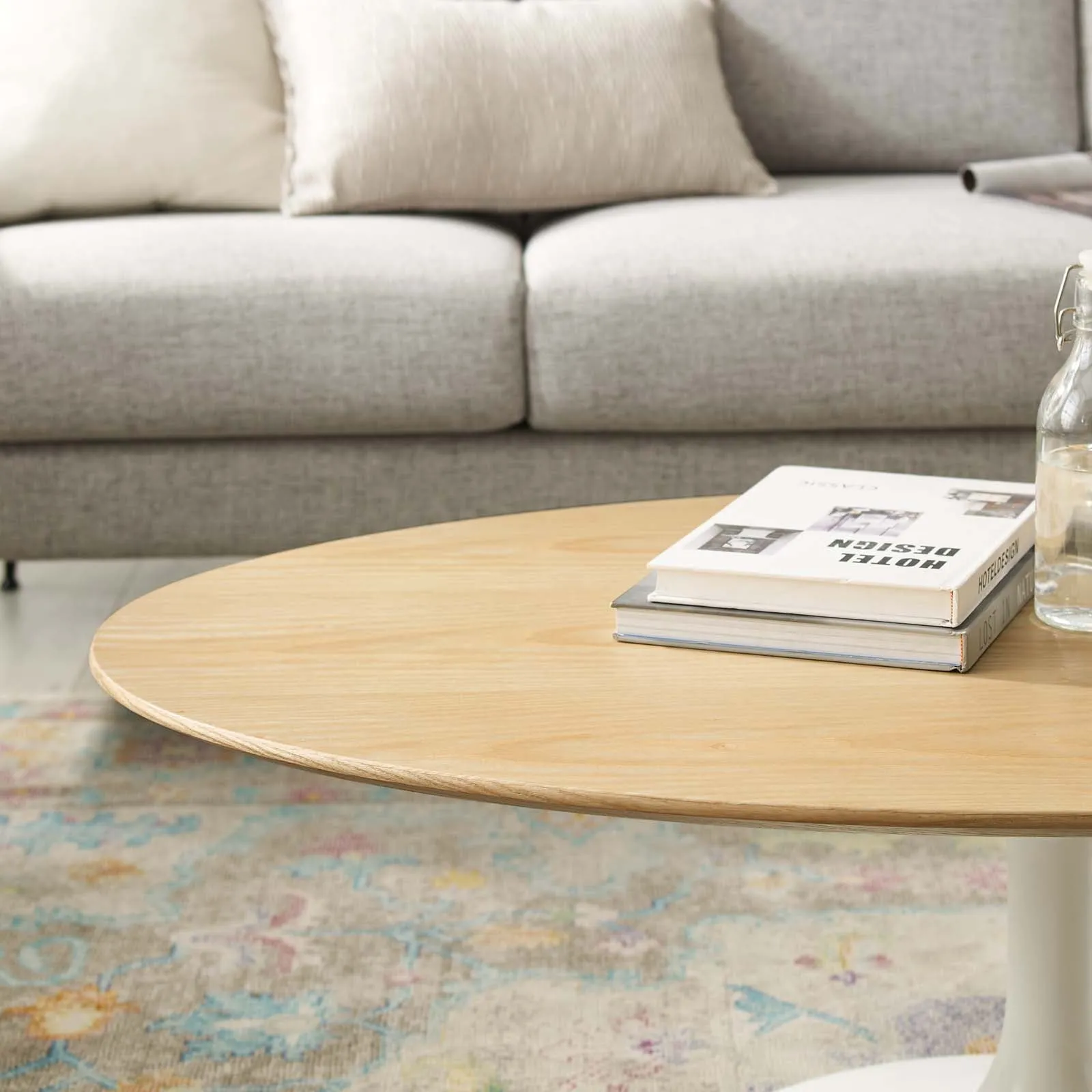 LIPPA WOOD OVAL COFFEE TABLE