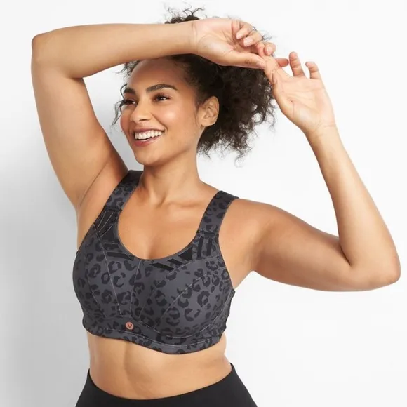 LIVI Active Gray High-Impact Wicking Max Support Sport Bra