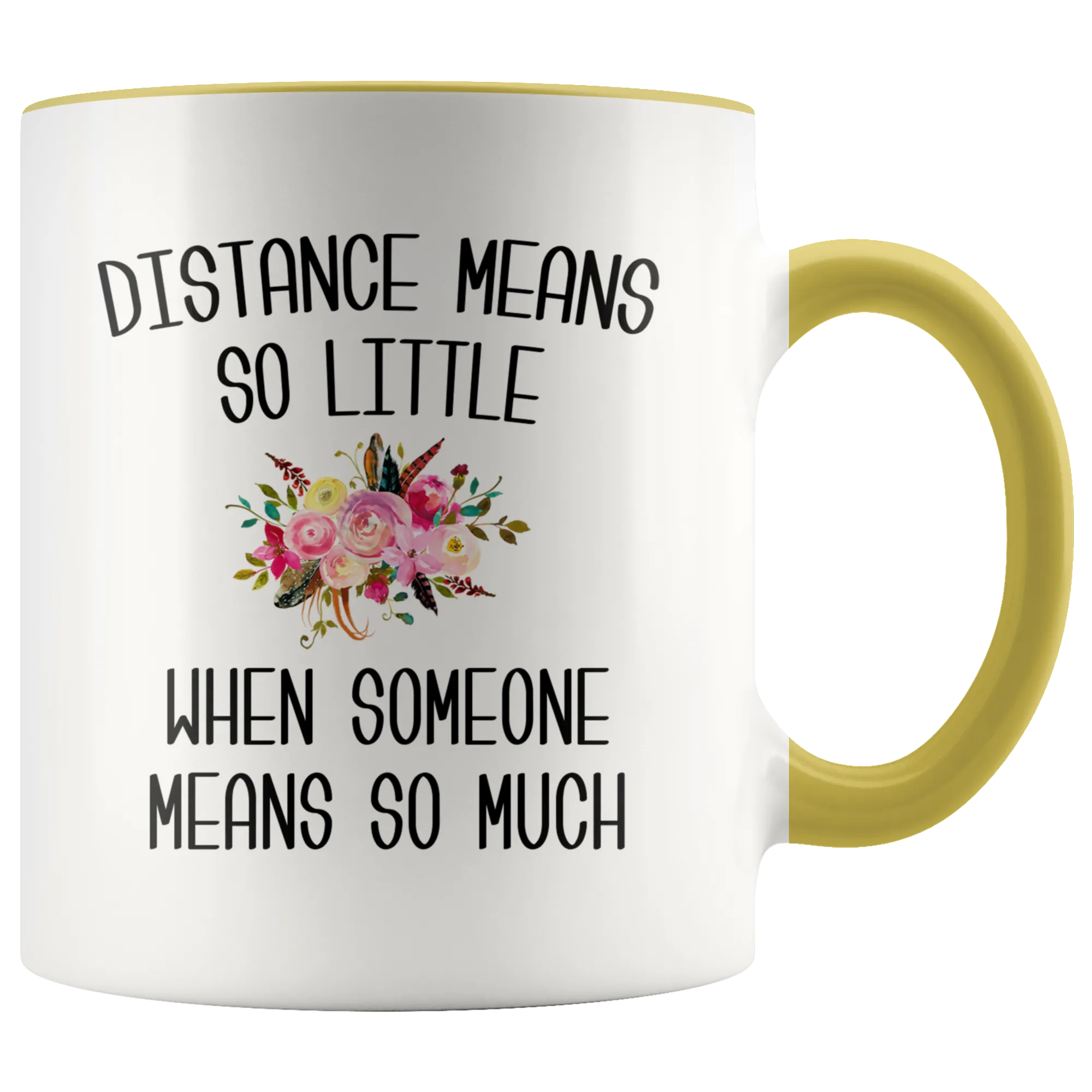 Long Distance Mug Long Distance Relationship Mothers Day Mug Mother and Daughter Moving Far Away Parent Floral Coffee Cup