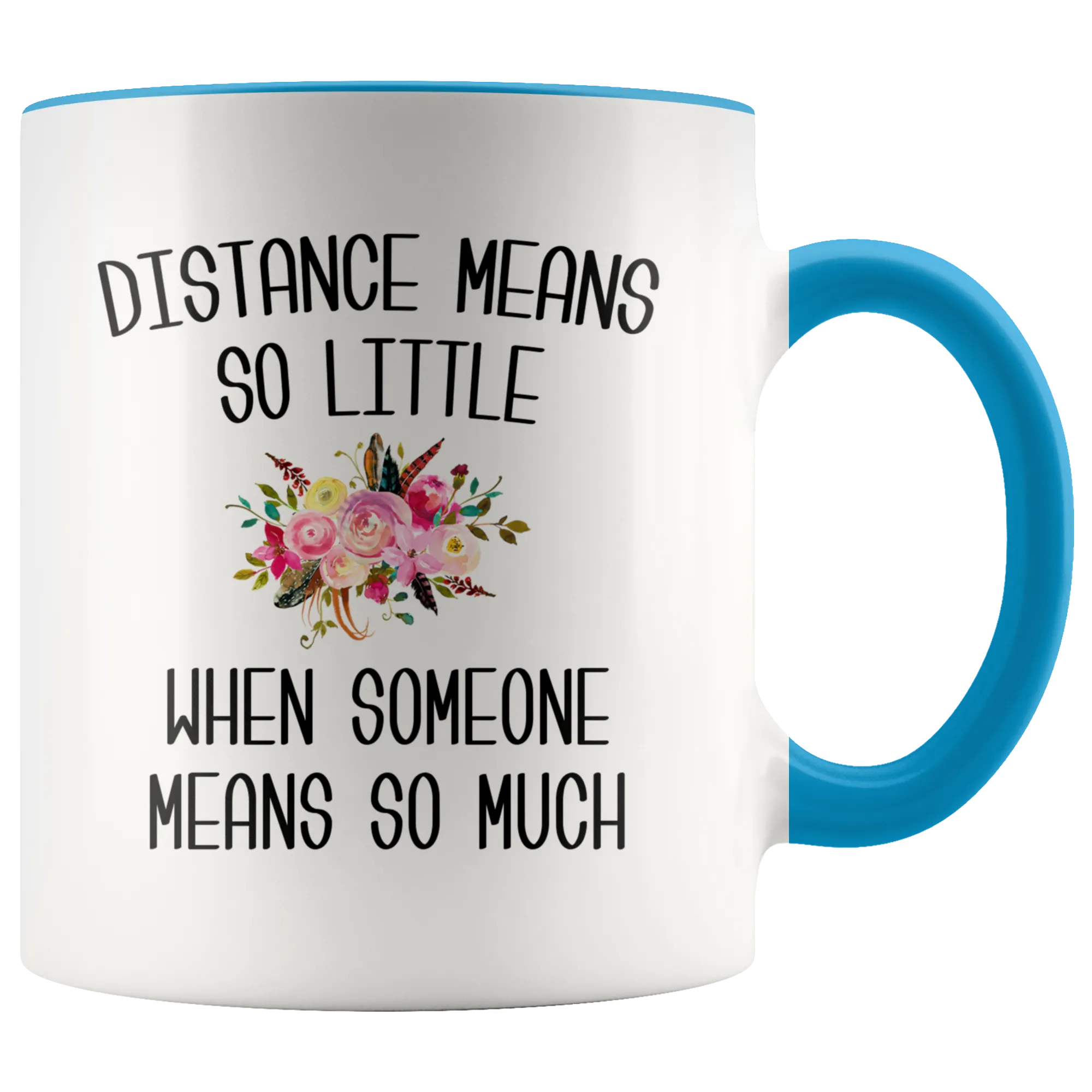 Long Distance Mug Long Distance Relationship Mothers Day Mug Mother and Daughter Moving Far Away Parent Floral Coffee Cup
