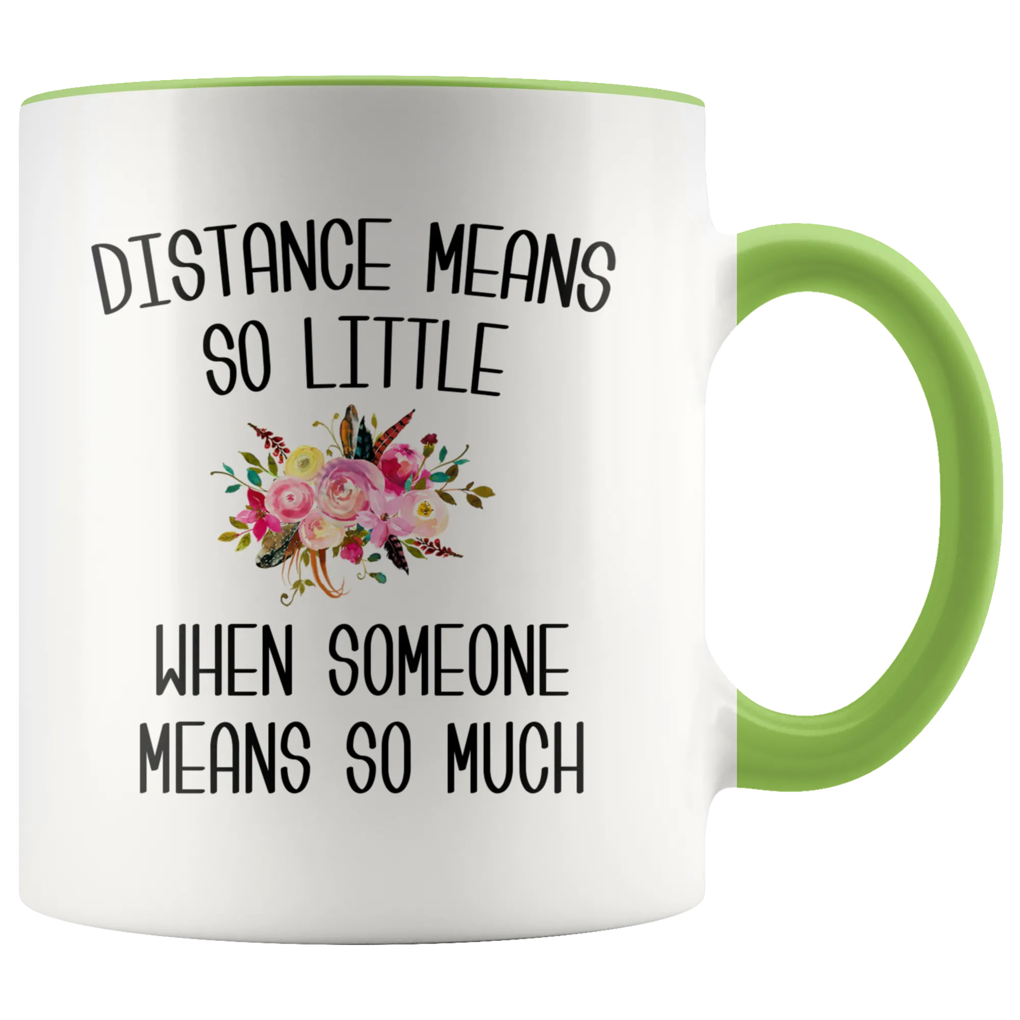 Long Distance Mug Long Distance Relationship Mothers Day Mug Mother and Daughter Moving Far Away Parent Floral Coffee Cup