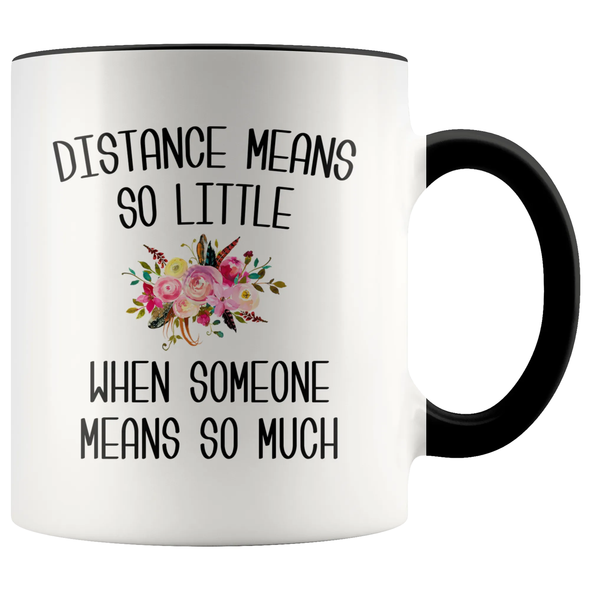 Long Distance Mug Long Distance Relationship Mothers Day Mug Mother and Daughter Moving Far Away Parent Floral Coffee Cup