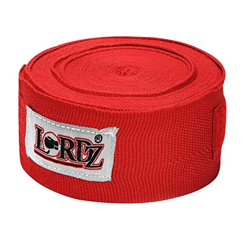 Lordz Hand Wraps for Boxing Punching 120-inch| 9 feet| RED Colour