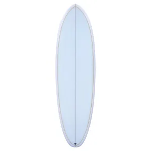 Love Machine Cheet Surfboard 6'4" - Ice Blue/Pin Line