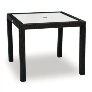Marbella Square Dining Table 36 with Glass
