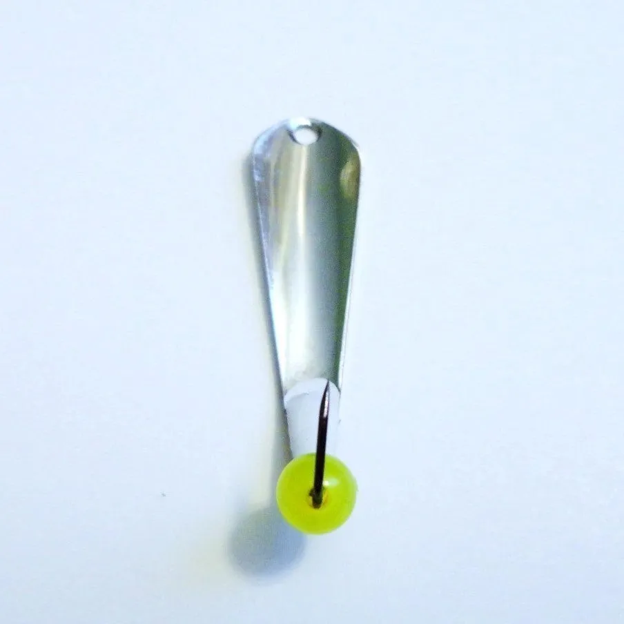 McGathys Hooks 1.5" Slab Grabbers Silver Spoon 6 mm Bead