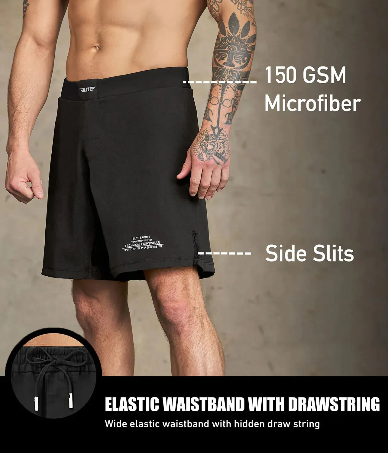 Men's Black Jack Black Wrestling Shorts