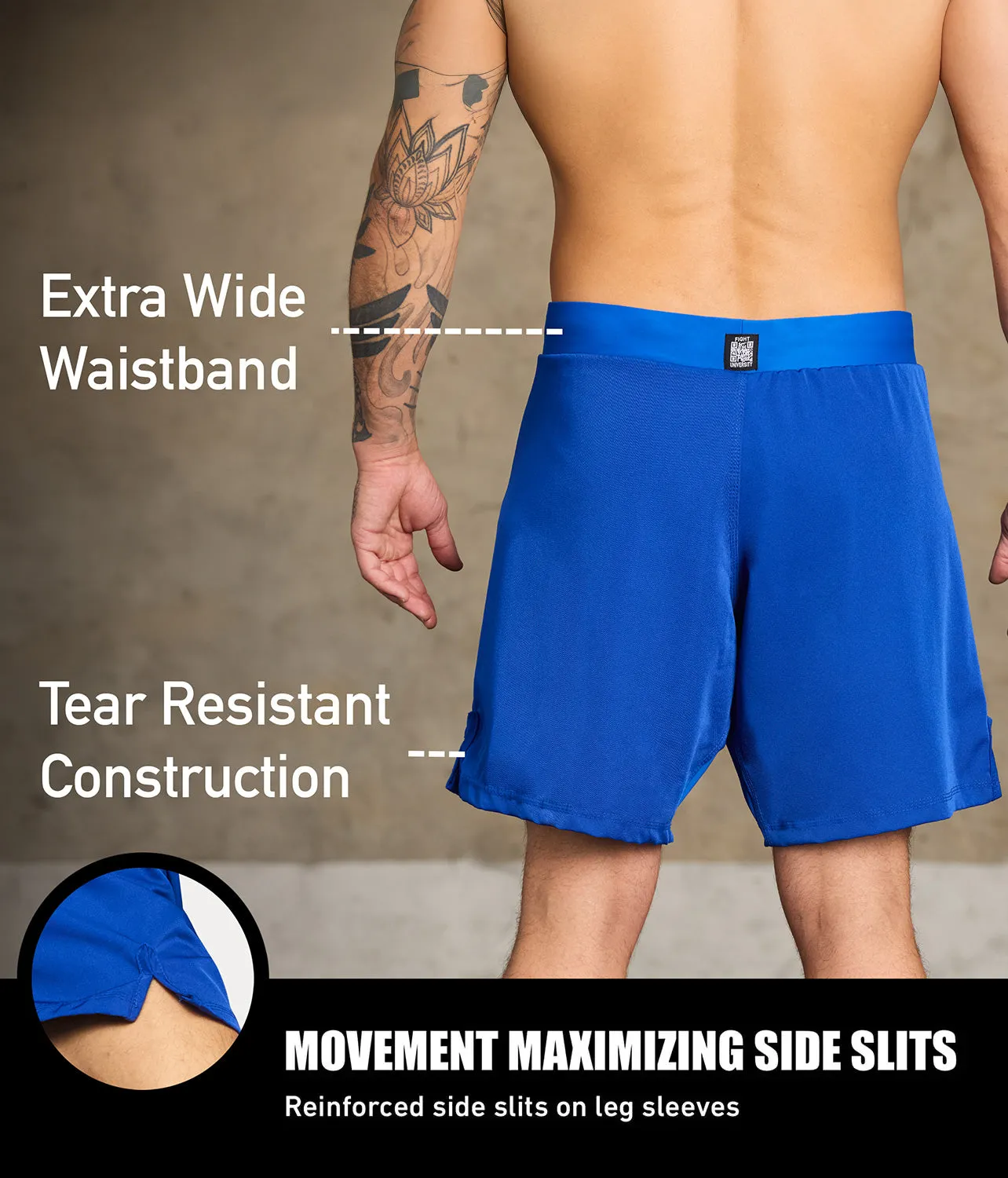 Men's Black Jack Blue Training Shorts