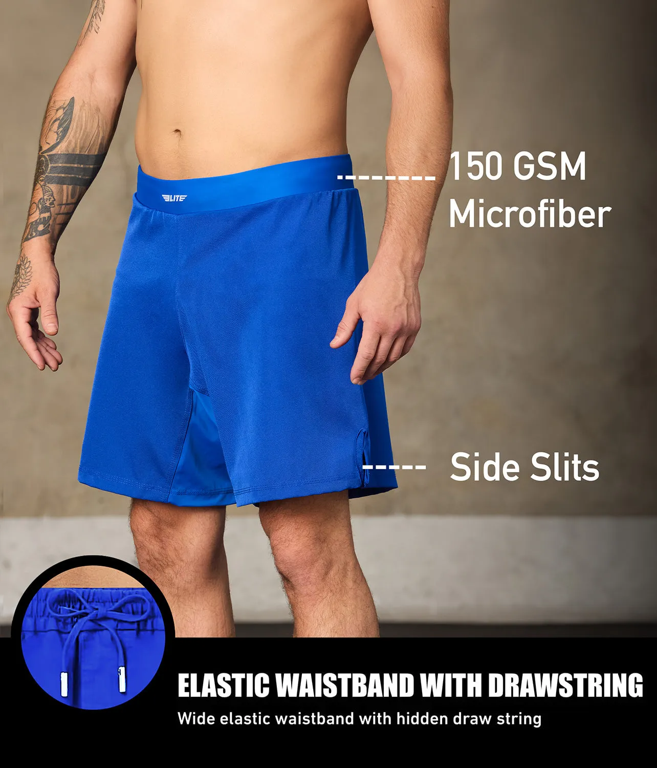 Men's Black Jack Blue Training Shorts
