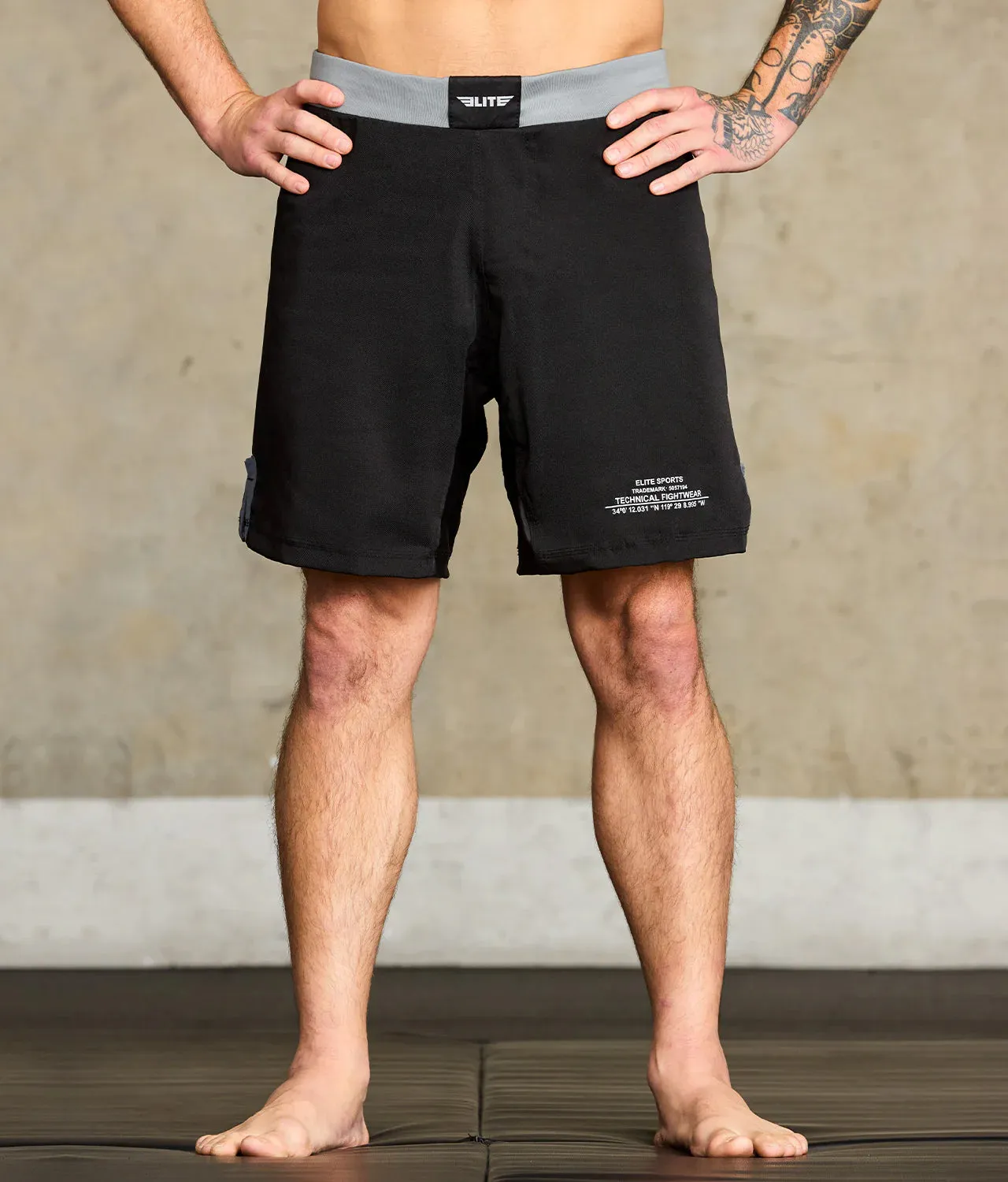 Men's Black Jack Gray Wrestling Shorts