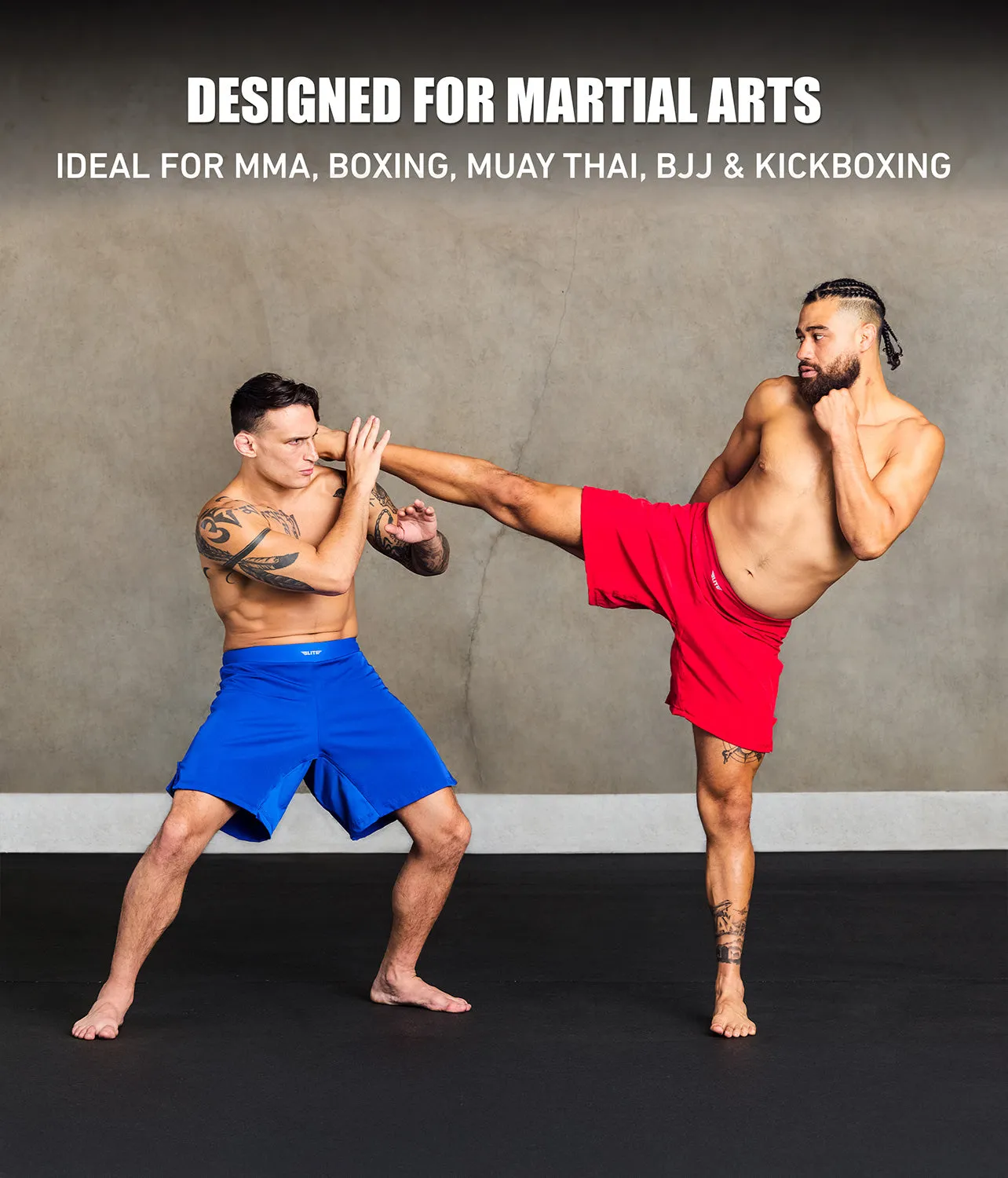 Men's Black Jack Red No Gi BJJ Shorts