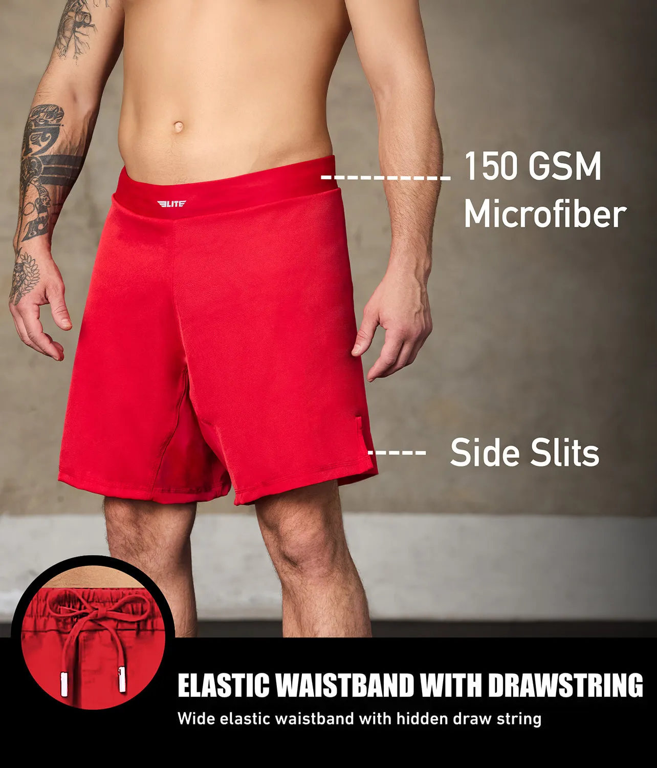 Men's Black Jack Red Training Shorts