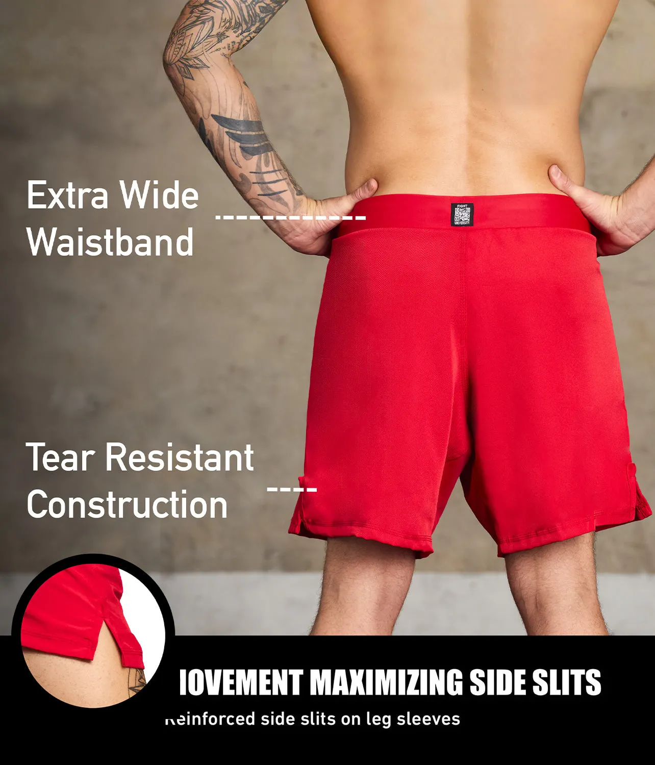 Men's Black Jack Red Training Shorts