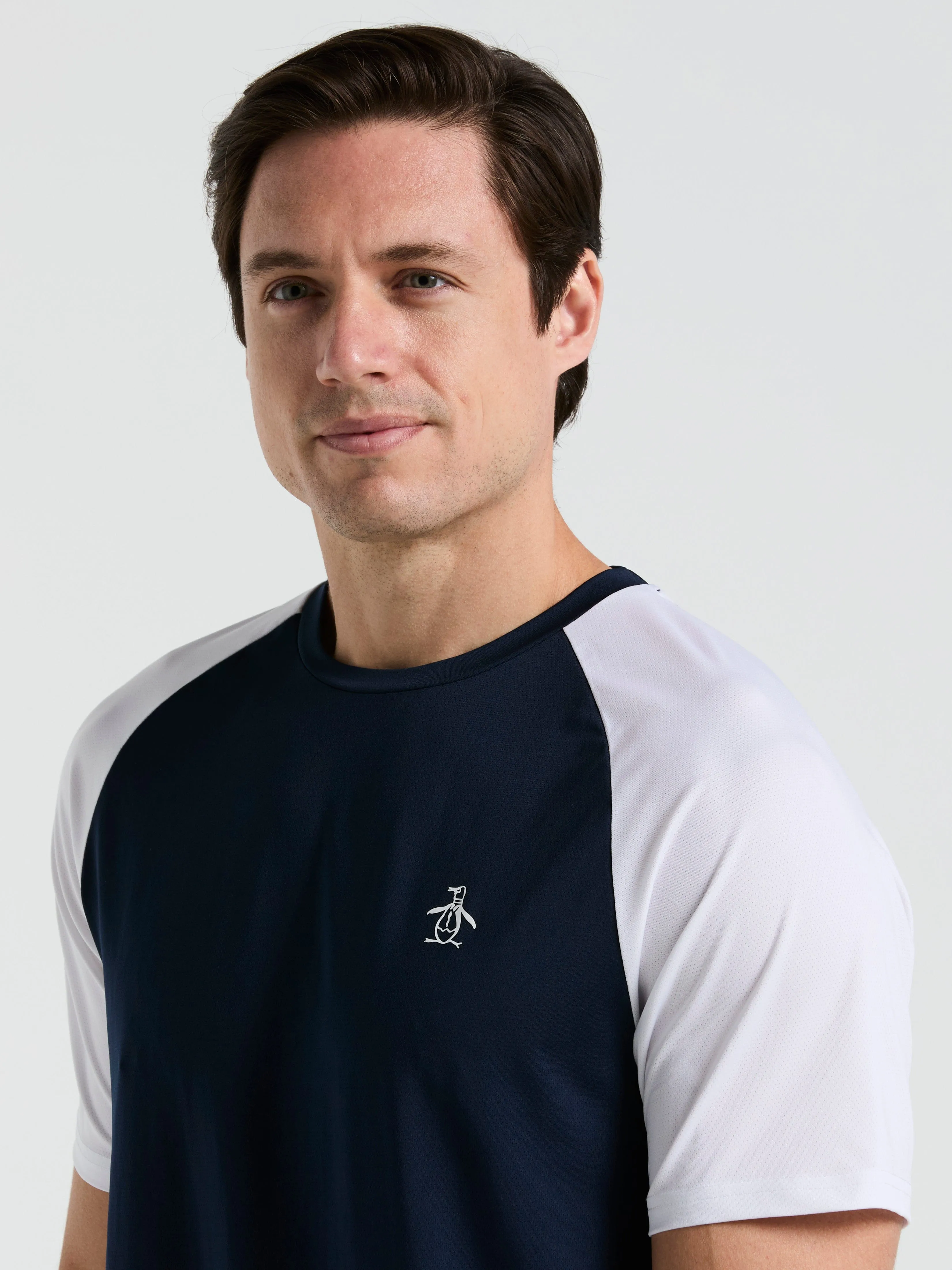 Men's Core Blocked Performance Tennis Tee