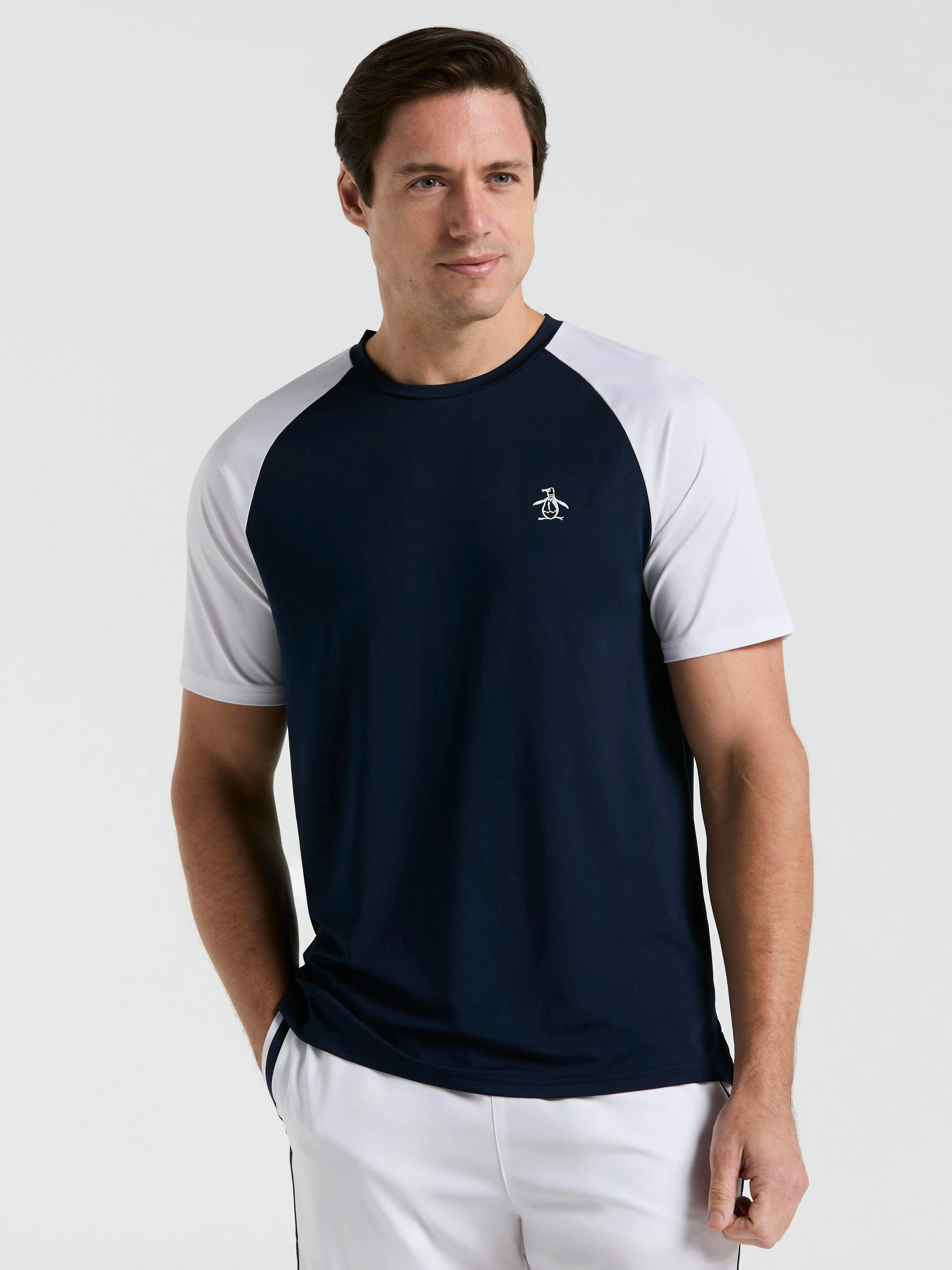 Men's Core Blocked Performance Tennis Tee