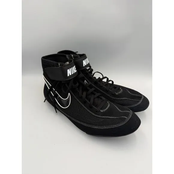 Men’s Nike Wrestling Shoes Black White 13