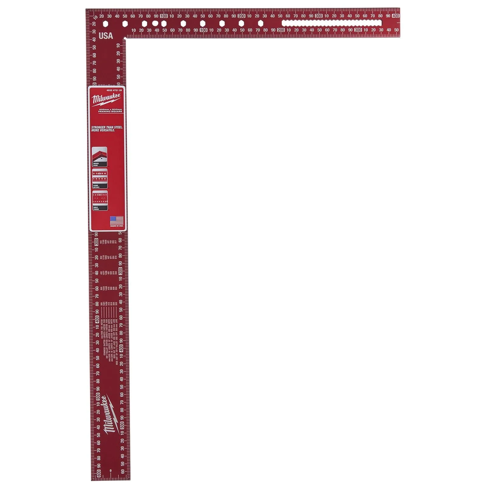 Milwaukee Framing Square Metric 400mm x 600mm