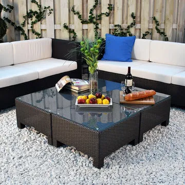 Monaco Coffee Table with Glass
