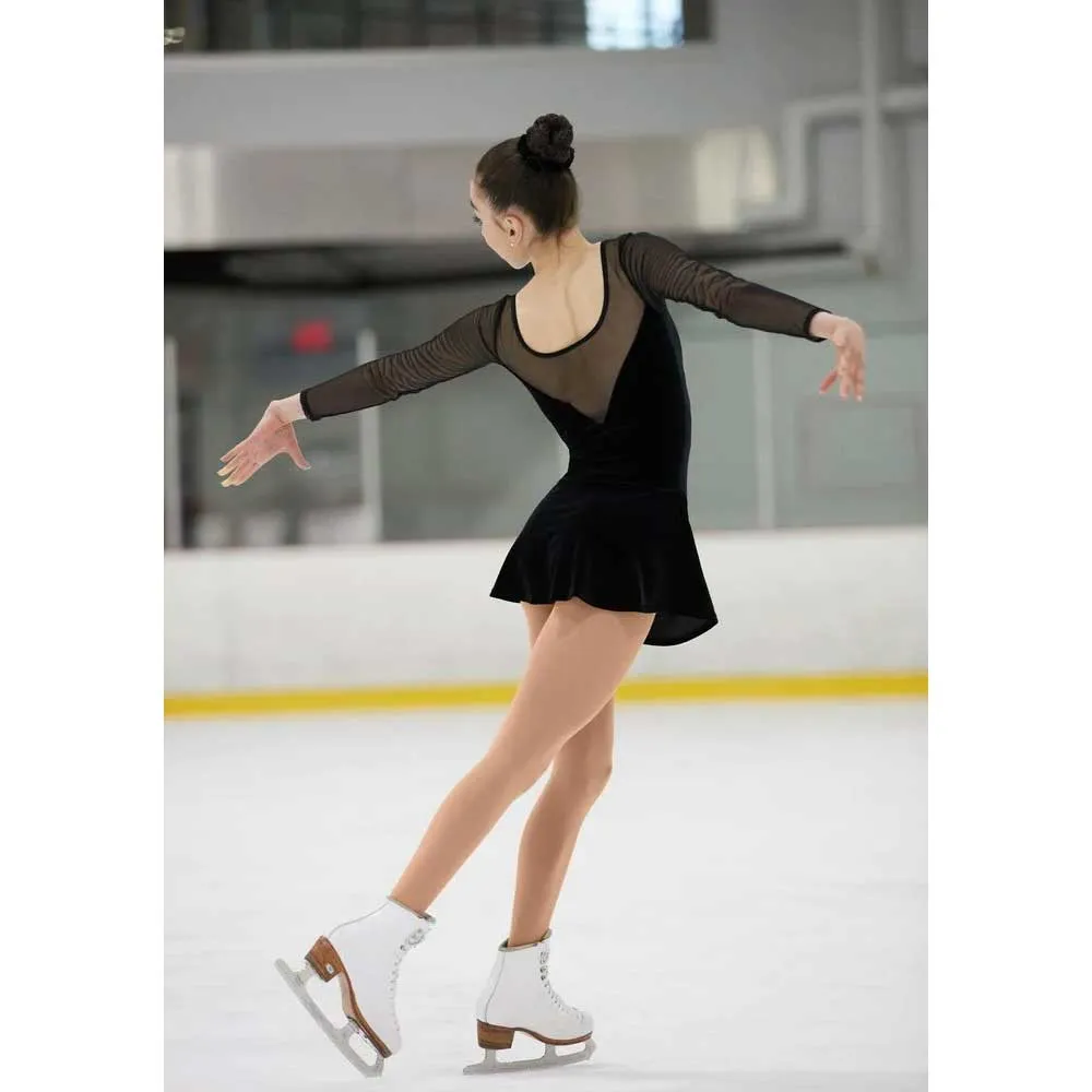 Mondor 2851 Velvet & Mesh Skating Dress - Adult