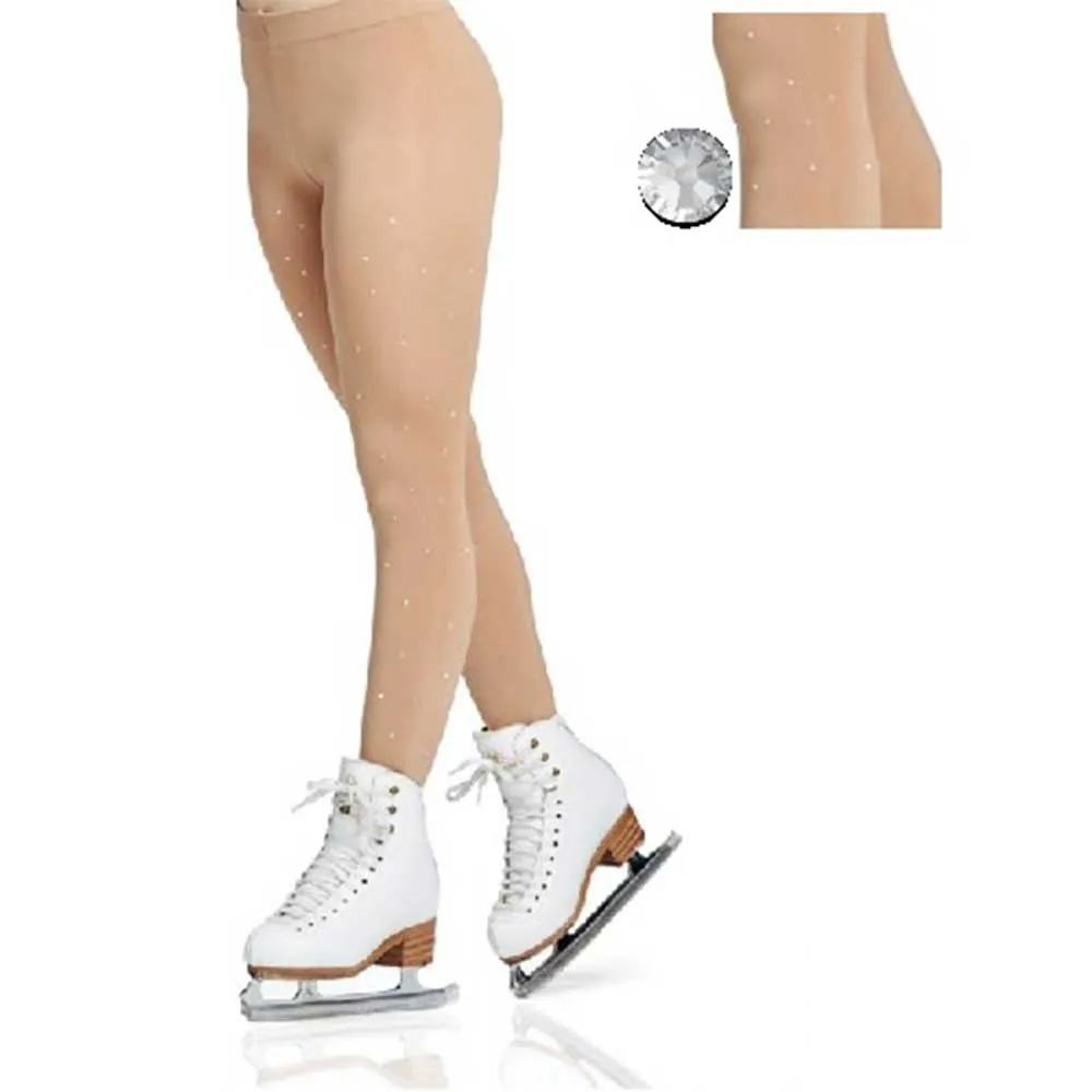 Mondor 911 Rhinestone Footed Skating Tights - Girls