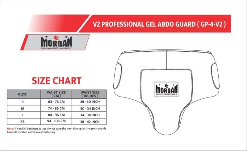 Morgan V2 Professional Leather Gel Abdo Guard