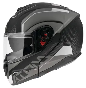 MT Atom SV Snowmobile Winter Modular Helmet - Quark Graphic